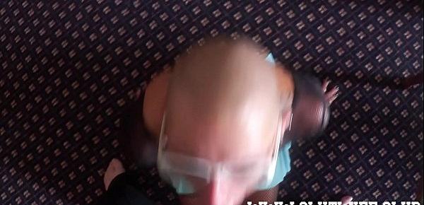  Submissive Bald Headed Slave Girl Enjoys A Brutal Sloppy Facefuck